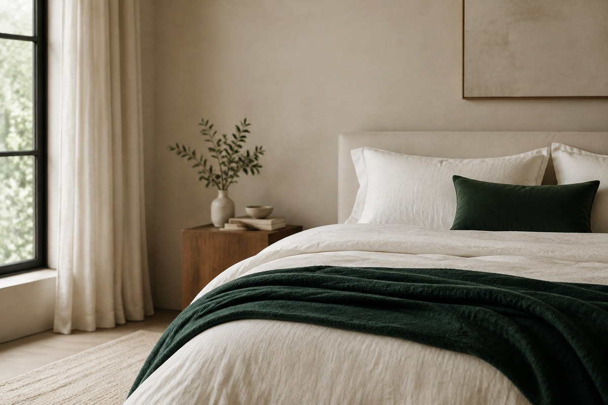 Editorial bedding hero image for KUMAS Our Story page